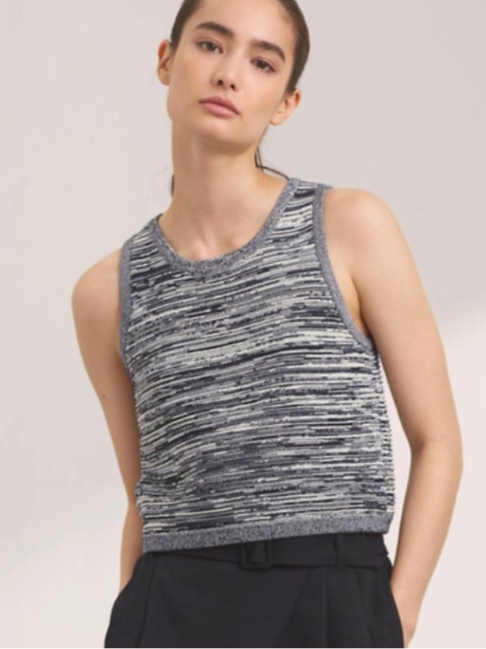 Aritzia Babaton Blue Knit Top